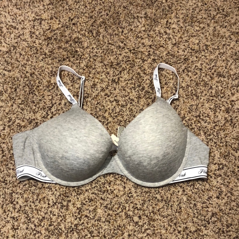 Victoria Secret Pink Wear Everywhere push-up 38C used gray